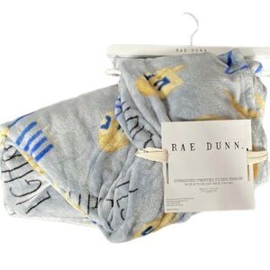 RAE DUNN Hanukkah Oversized Plush Throw Blanket FESTIVAL LIGHTS  NWT